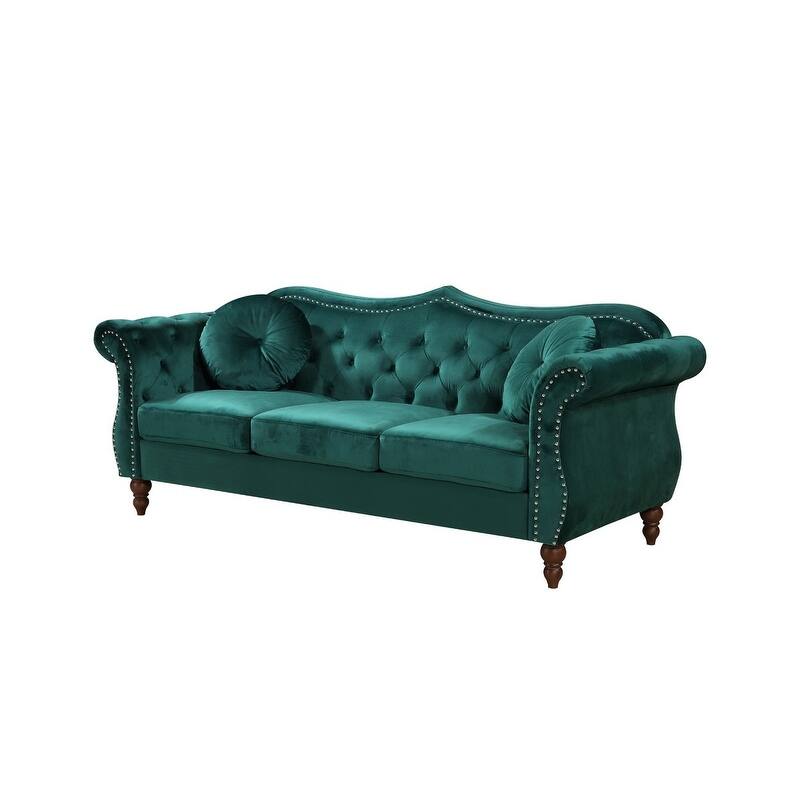 Billy Nailhead Chesterfield Sofa - Green