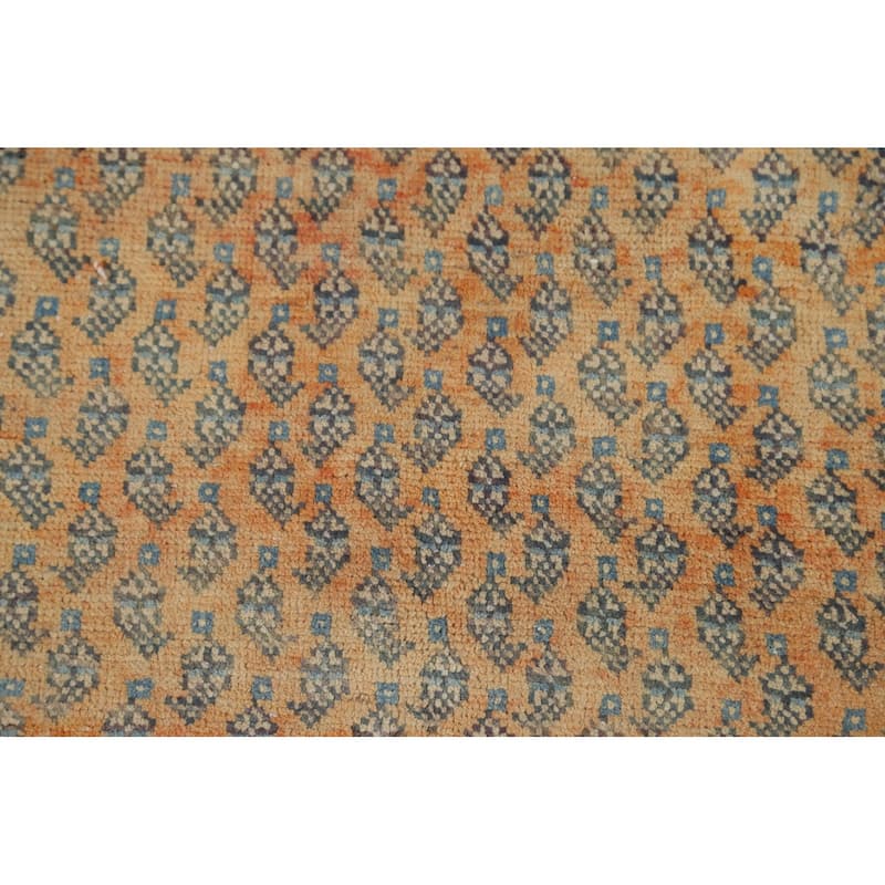 Boteh Botemir Persian Vintage Area Rug Hand-Knotted Wool Carpet - 4'5" x 7'3"