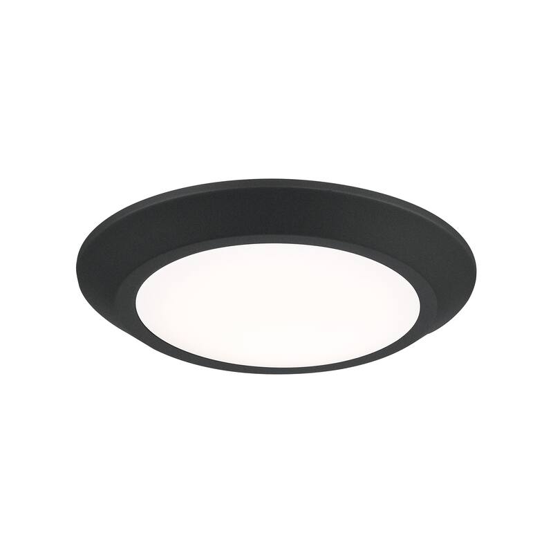 Quoizel Verge Earth Black 7.5-inch LED light Flush Mount