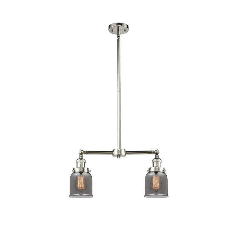 Innovations Lighting Small Bell 2 Light 21" Wide Linear Chandelier
