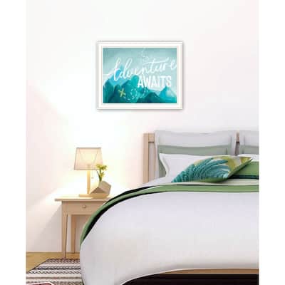 TrendyDecor4U "Adventure Awaits II" Framed Print Wall Art