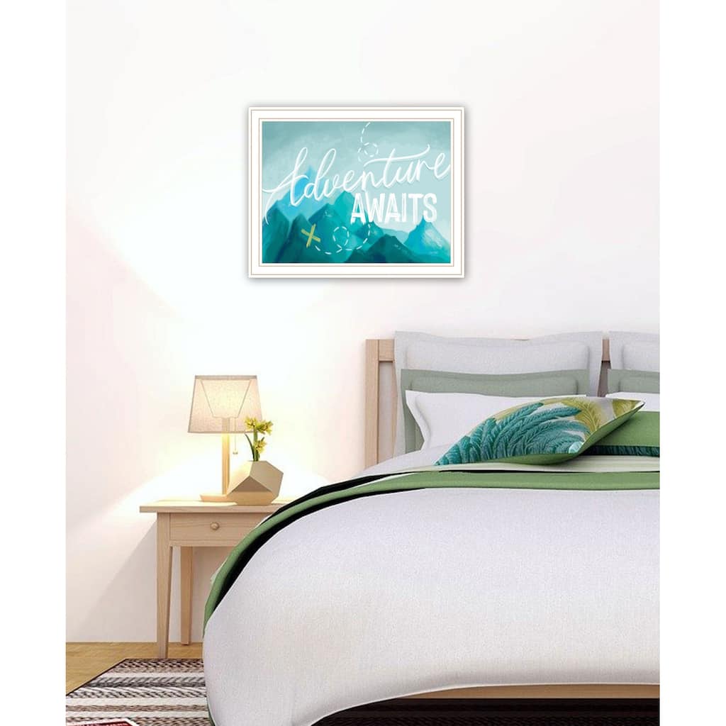 TrendyDecor4U "Adventure Awaits II" Framed Print Wall Art