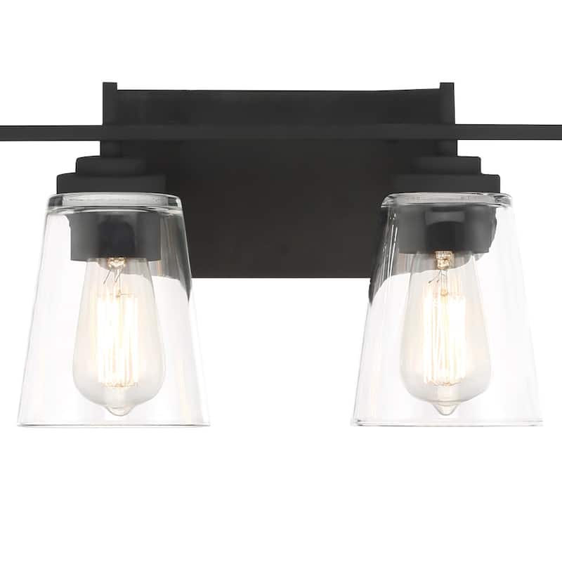 Kiro 6-light Modern Farmhouse Black Bathroom Vanity Lights with UL Certified