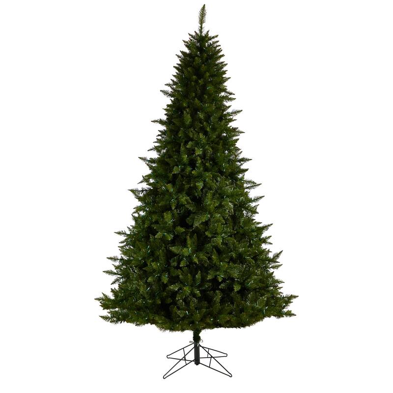 9ft. Spruce Artificial Christmas Tree with 850 Color Changing Lights, Remote & 1984 Branches - Vibrant Tech Holiday X-Mas Tree