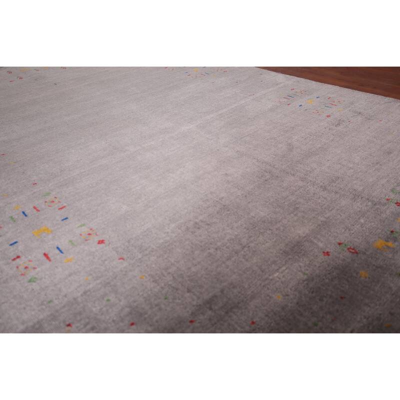 Gabbeh Indian Area Rug Hand-Knotted Tribal Wool Carpet - 5'3"x 7'9"