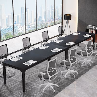 6.5FT Conference Meeting Seminar Business Table Set for 8-12 Person (Set of 2)