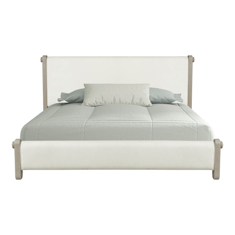 Furniture of America Weegin Modern 3-Piece White Oak Wood Panel Bedroom Set