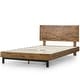 preview thumbnail 5 of 12, Priage by ZINUS Brown Wood Platform Bed Frame with Adjustable Headboard