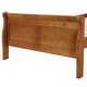 preview thumbnail 9 of 38, Solid Wood Twin Platform Bed with Sleigh Headboard - No Box Spring Needed