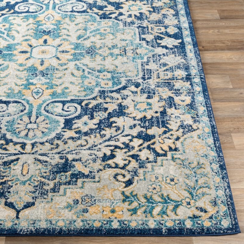 Livabliss Traditional Murat Medallion Area Rug