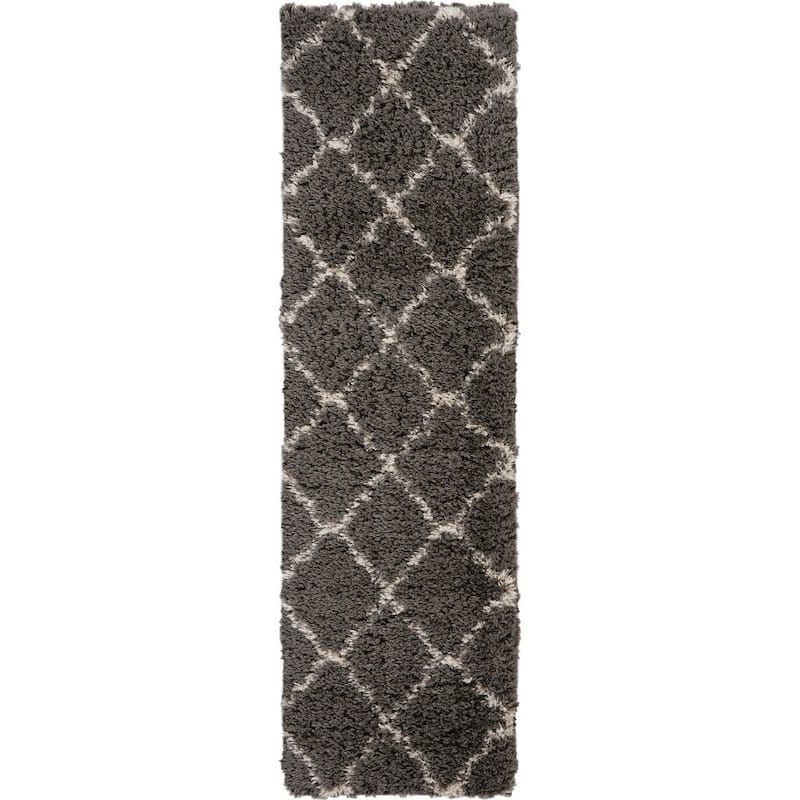 Nourison Ultra Plush Shag Geometric Area Rug