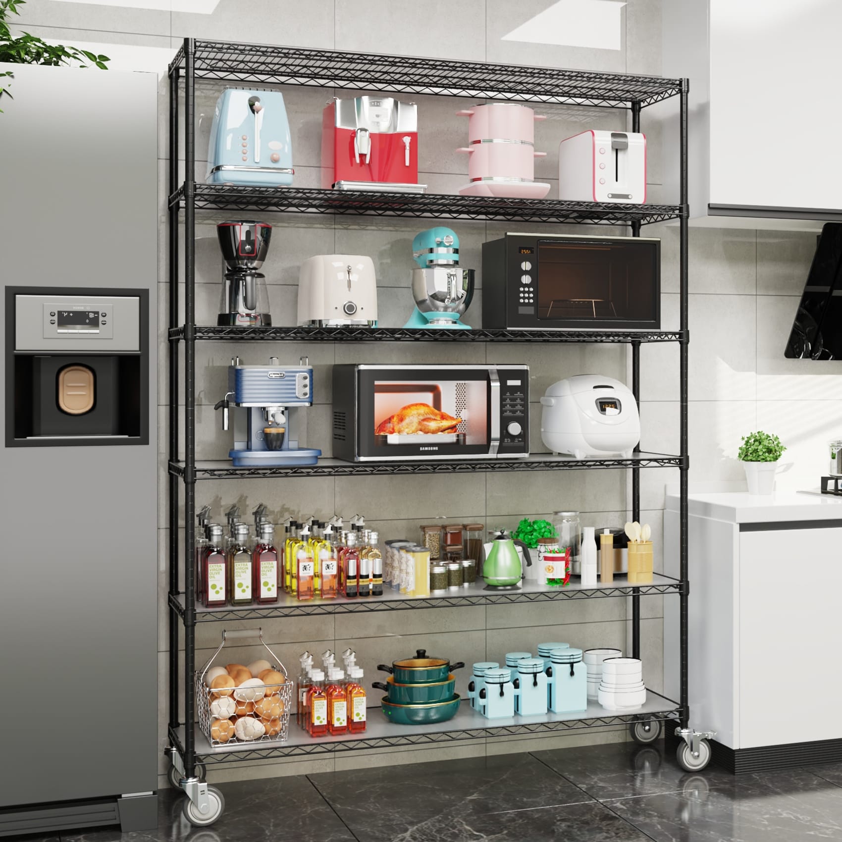 Metal garage storage shelves store
