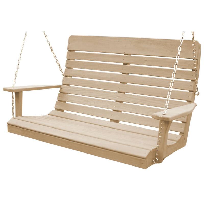 Pressure Treated Pine 4' Highback Swing - Unfinished