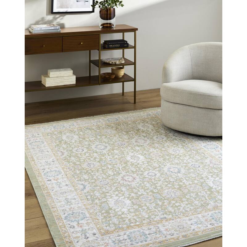 Livabliss Amir Traditional Area Rug - Medium Brown - 6'7" x 9'2"