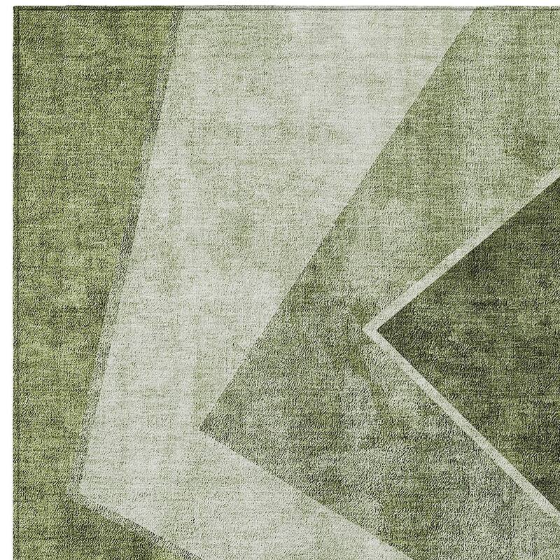 HomeRoots Geometric Transitional Rectangle Outdoor Rug