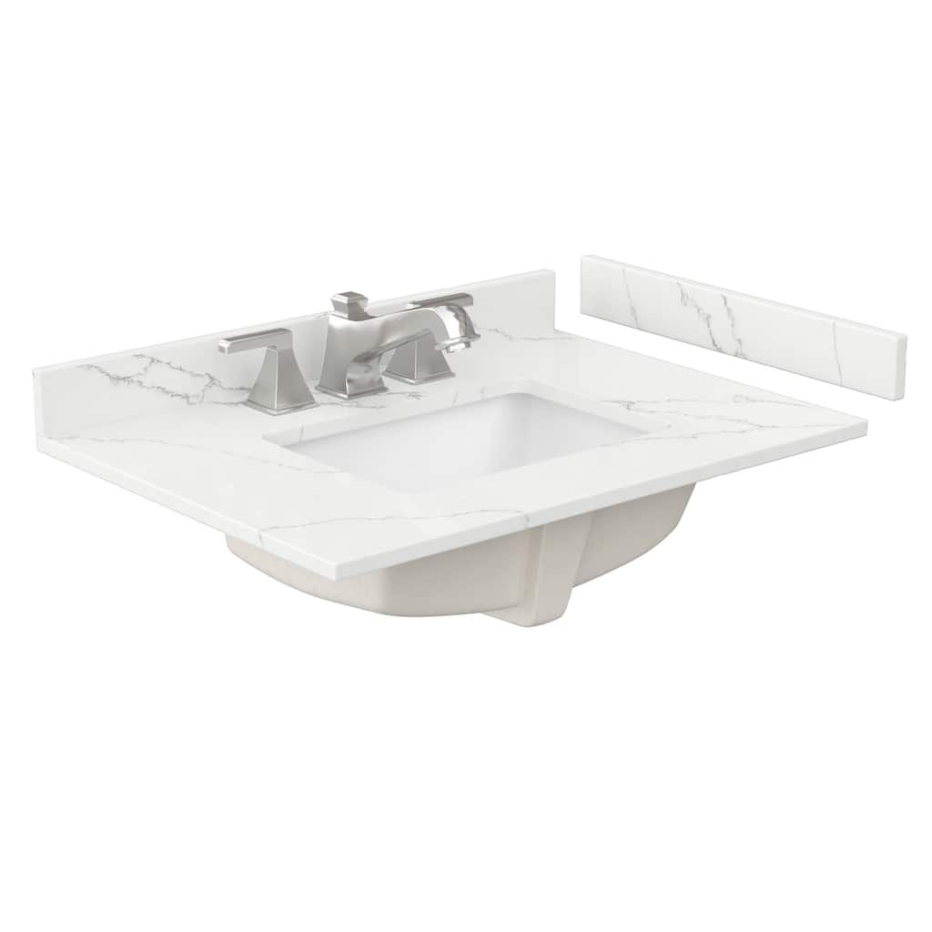 Wyndham Collection WCFQC330STOPUNS-Q 30" Quartz Vanity Top with