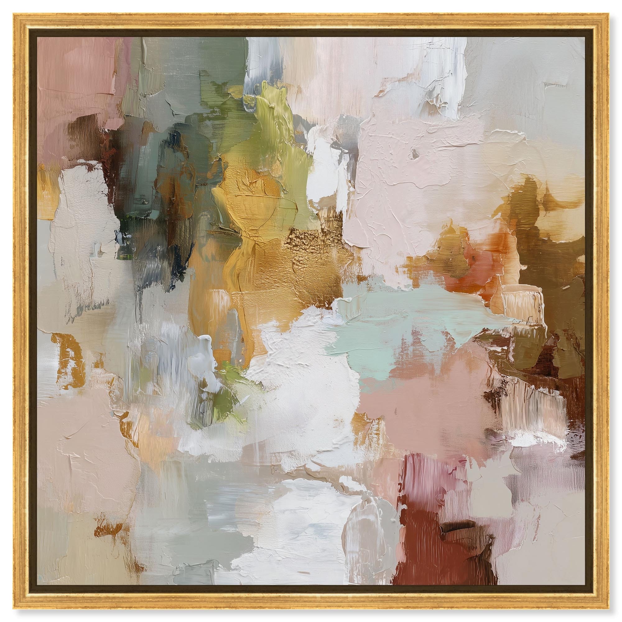 Swirl of Joy IV Taupe Boho Wall Art Canvas Print by Art Remedy