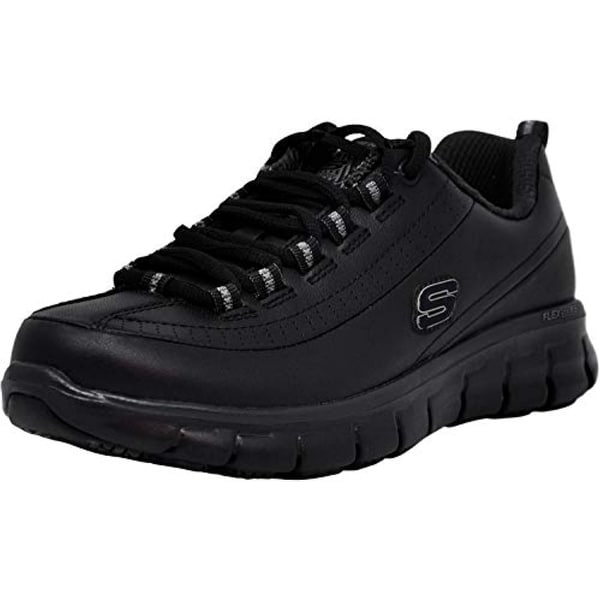 skechers women's sure track trickel slip resistant work shoes