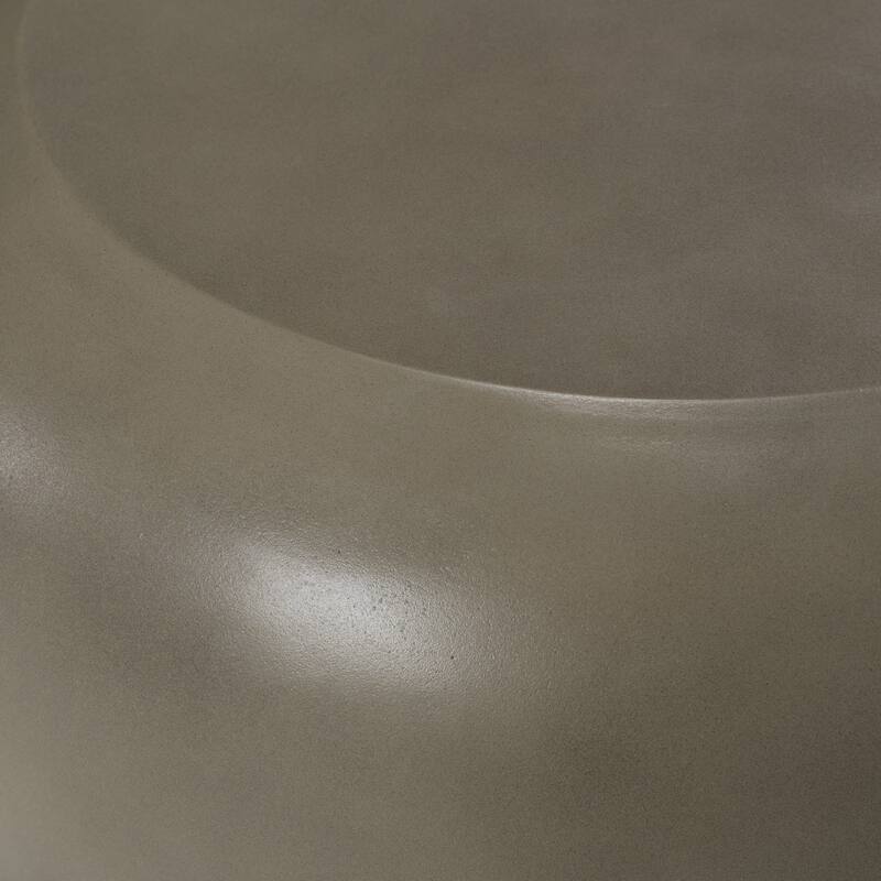 Denny Modern Grey Contrete End Table