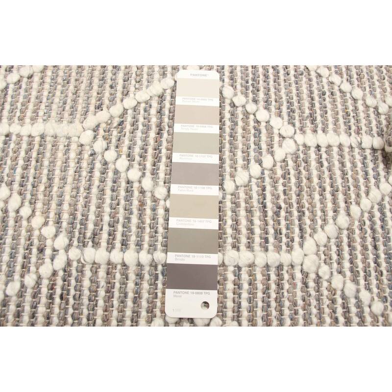 ECARPETGALLERY Braid weave Sienna Taupe Wool Rug - 6'0 x 9'3