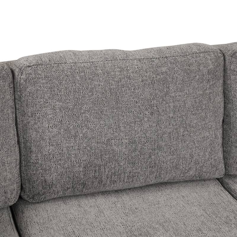 108.6" U-shaped Sectional Sofa with 3 Back Pillows & a Storage Chaise
