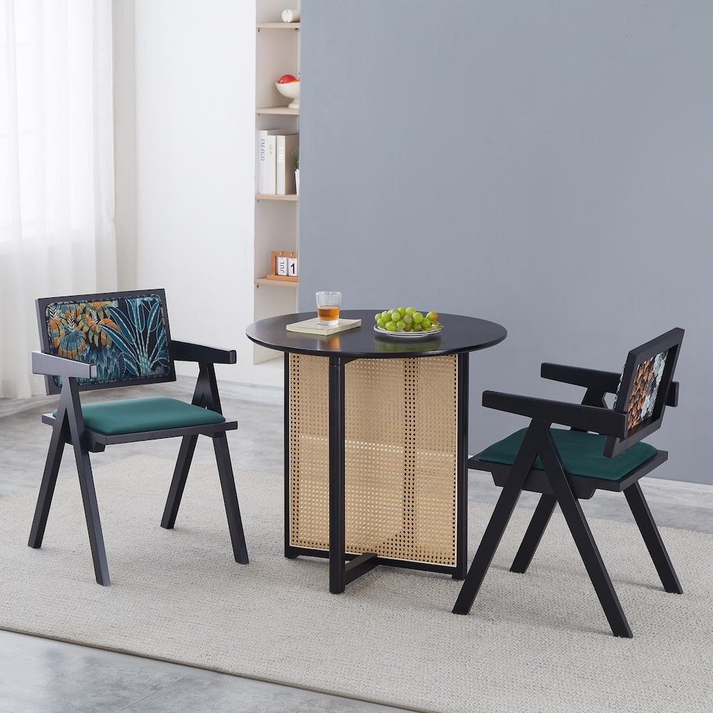 2 Solid Wood Dining chairs