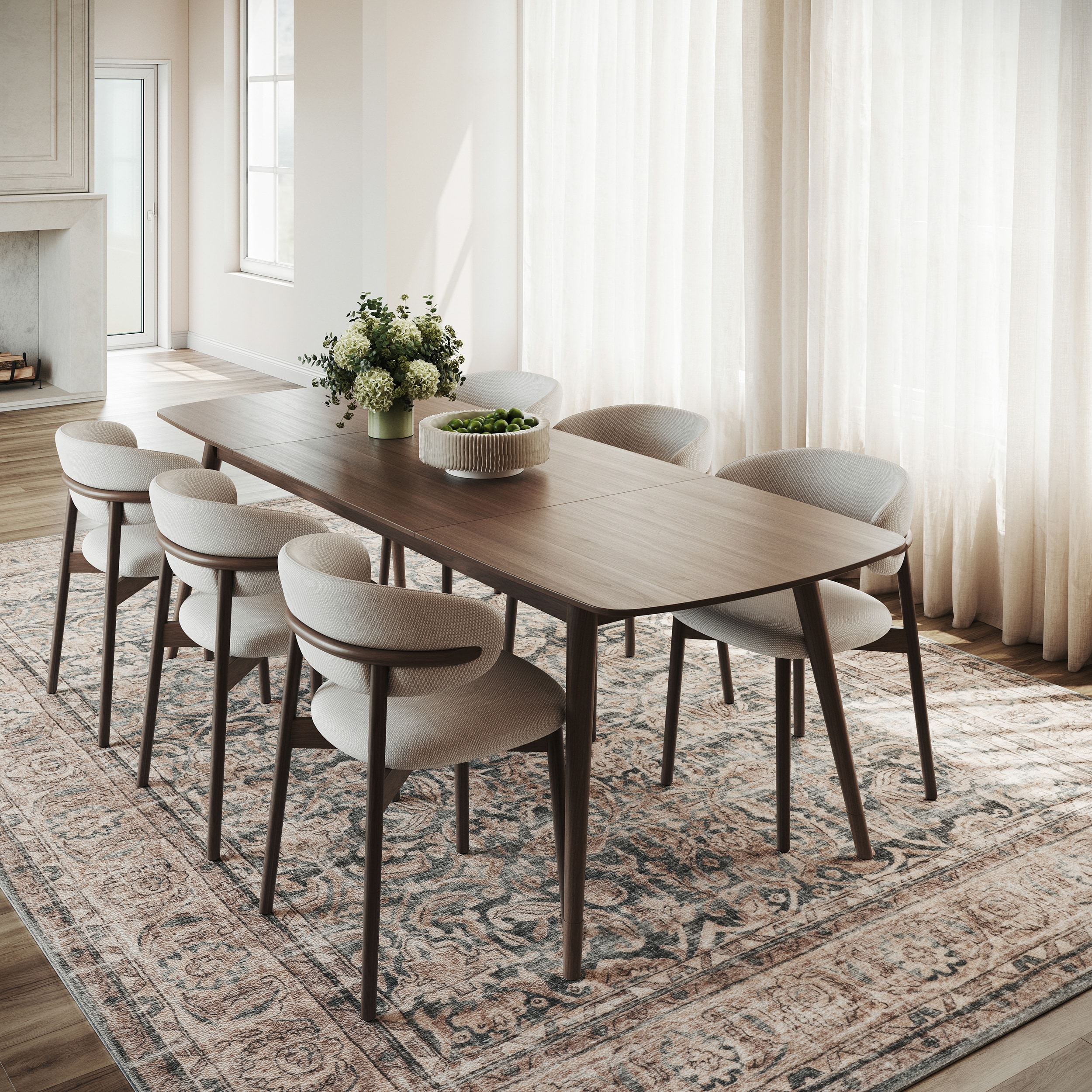 Nuloom Luned Bordered Traditional Washable Area Rug