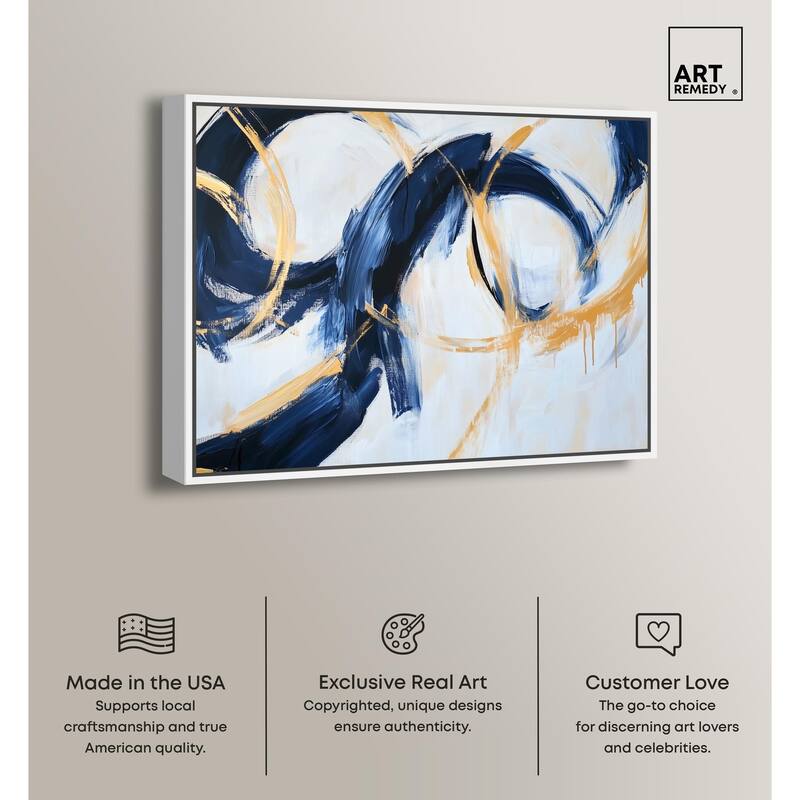 Bold Whirl II Canvas by Art Remedy