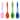 4 Pcs Silicone Spatula Heat Resistant Non Stick Kitchen - 8.3" x 1.57"(L*W)