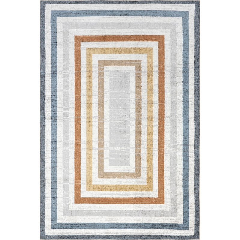 Nuloom Alienor SpinClean Striped Machine Washable Area Rug