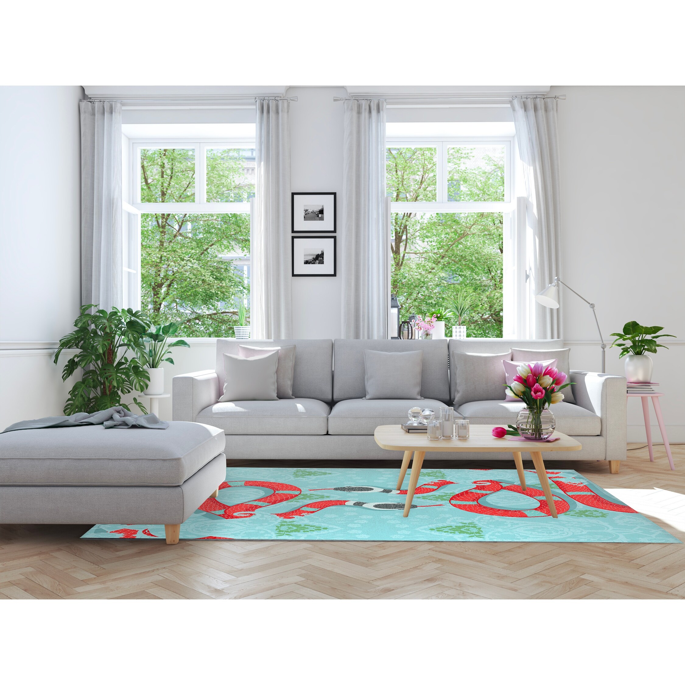 SERPENT SOIREE SKY Area Rug By Kavka Designs Bed Bath Beyond