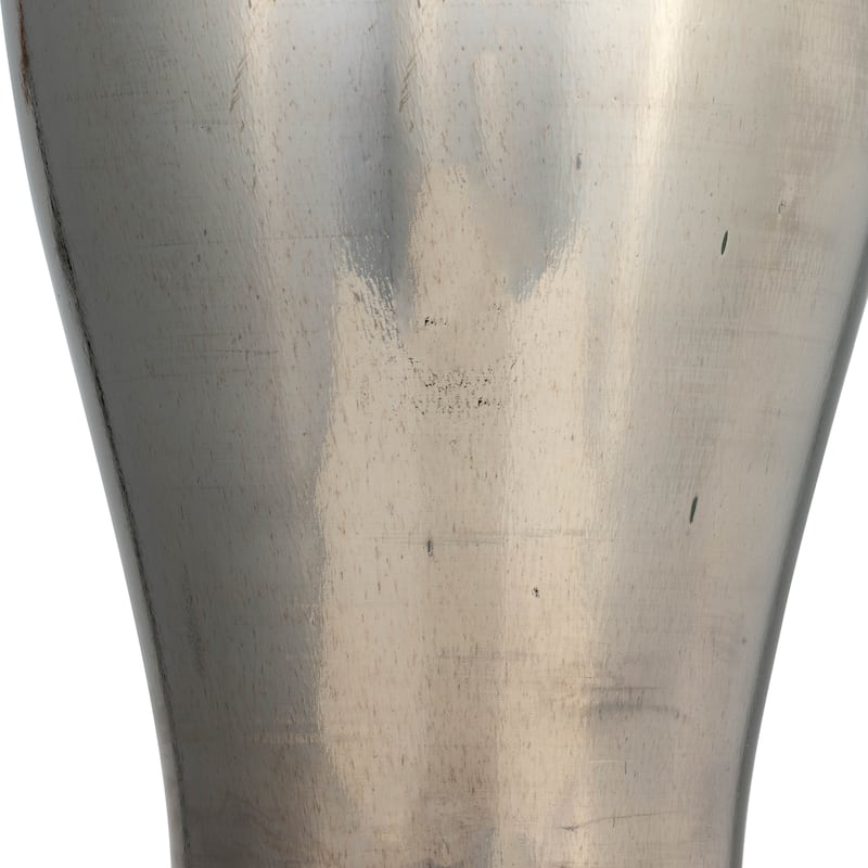 Sagebrook Home Handcrafted Glass Vase - Sleek Decorative Accent for Modern and Glam Styles