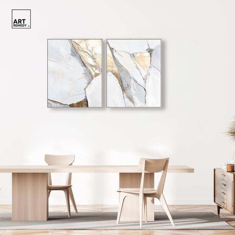 Cracks of Creation III Canvas Set of 2 by Art Remedy