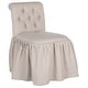 preview thumbnail 4 of 3, SAFAVIEH Allie Taupe Linen Vanity Chair - 19.7" x 23.6" x 31.9"