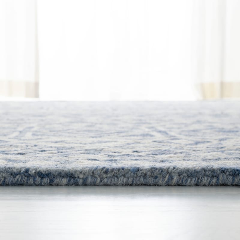 Lauren Ralph Lauren Handmade Theresa Blue Geometric Wool Area Rug