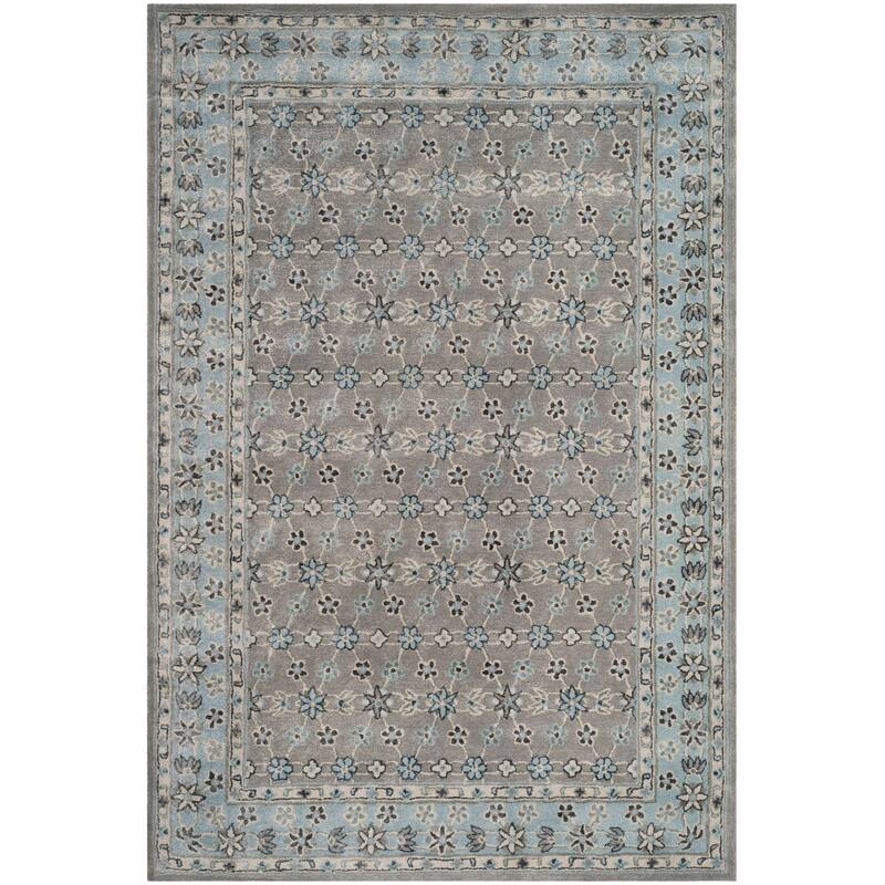 SAFAVIEH Handmade Bella Cevriye Modern Floral Wool Rug