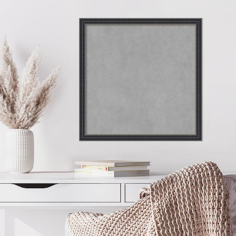 Amanti Art Stylish Black Framed Magnetic Board