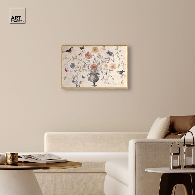 Antique Bouquet Canvas by Art Remedy