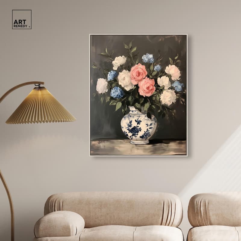 Classic Bouquet Canvas by Art Remedy