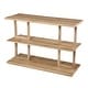 preview thumbnail 3 of 6, SEI Furniture Mabery Transitional Natural Wood Three Tier Console Table