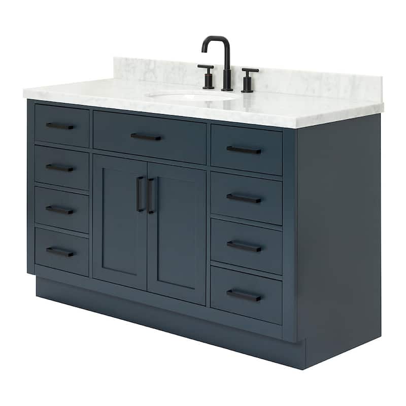 Ariel T055SCWOVO Hepburn 55" Free Standing Single Basin Vanity Set