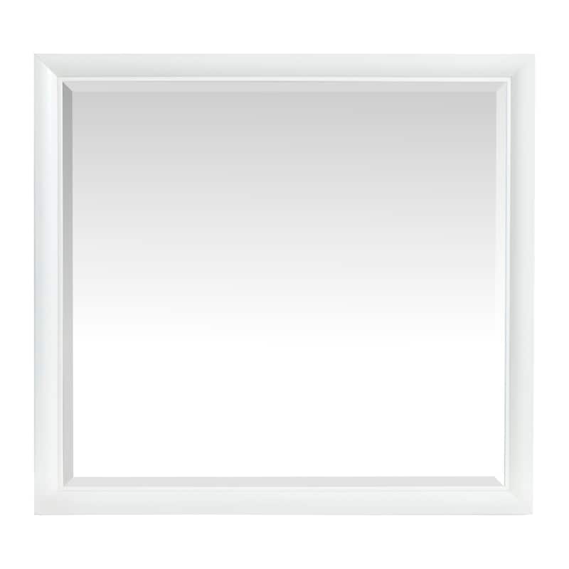 Magnussen Home Springhouse Whisper White Double Drawer Dresser with Landscape Mirror