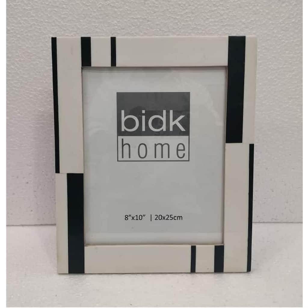 Rectangular Picture Frame - for 8" x 10" Photo - Black and White - 8-inchx10-inch