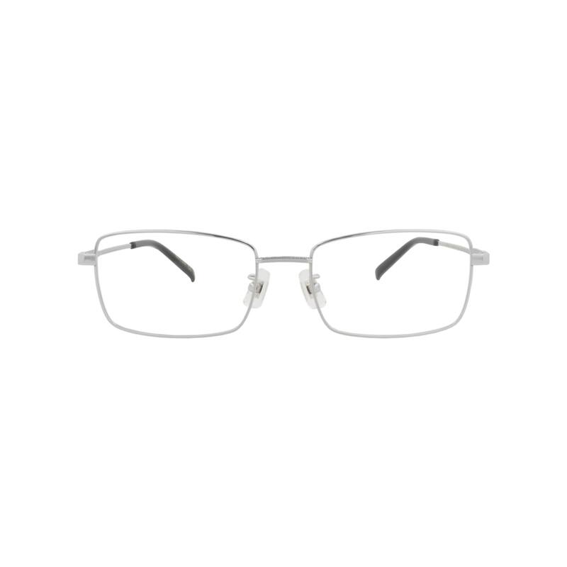 Dunhill Square-Frame Titanium Optical Frames - Silver Silver Transparent - Silver