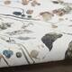 Nude Power Loomed Floral Non Skid Area Rug By HomeRoots - 6' x 9'