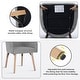 preview thumbnail 14 of 23, Modern Upholstered Solid Wood Dining Chair With Arms (Set of 2)