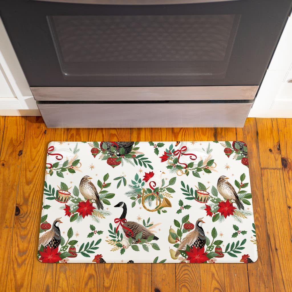 Partridge and Goose Anti-Fatigue Door Mat - 30" x 18"