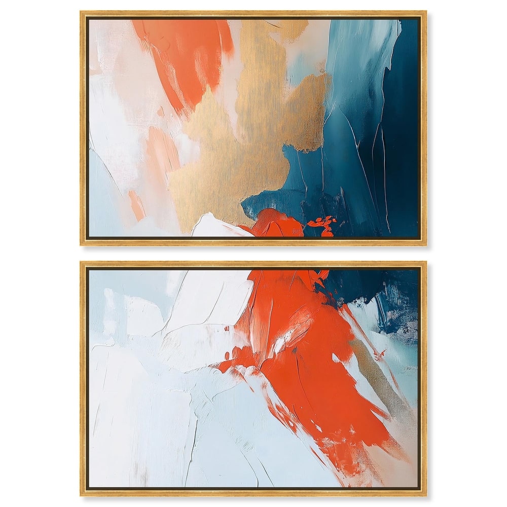 Bold and Bright I Canvas Set of 2 by Art Remedy