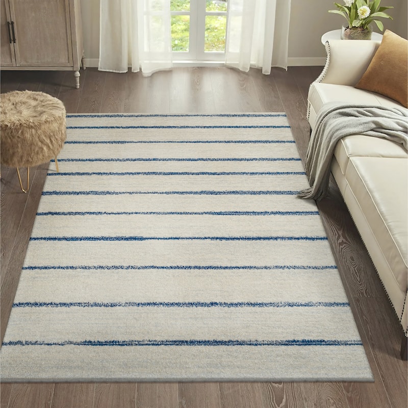 JONATHAN Y Alia Minimalist Stripe Area Rug