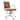 Swivel PU Leather Office Drafting Chair For Standing Table Mid-Back Ribbed Executive Ergonomic With Arms Wheels Task Computer
